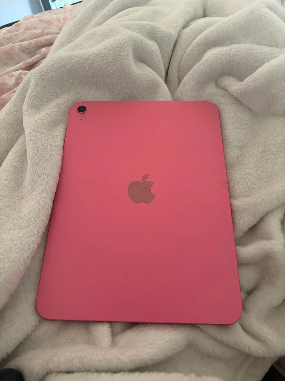 Apple Pink Tablet with Black Display